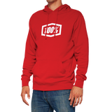 100% Icon Pullover Hoodie - Red - Medium 20029-00011