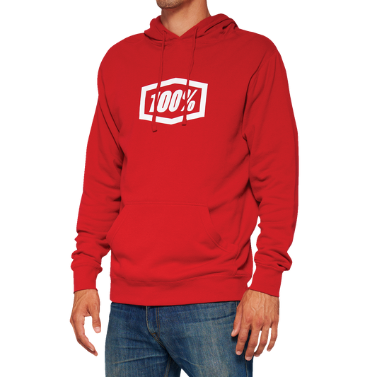 100% Icon Pullover Hoodie - Red - Medium 20029-00011