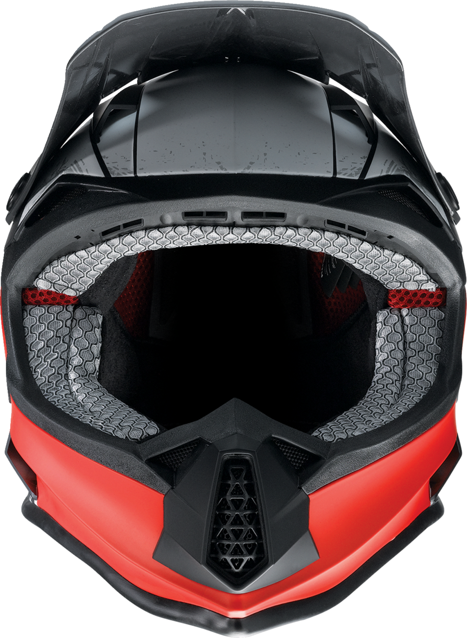 Z1R Youth F.I. Helmet - Fractal - MIPS - Matte Black/Red - Large 0111-1519