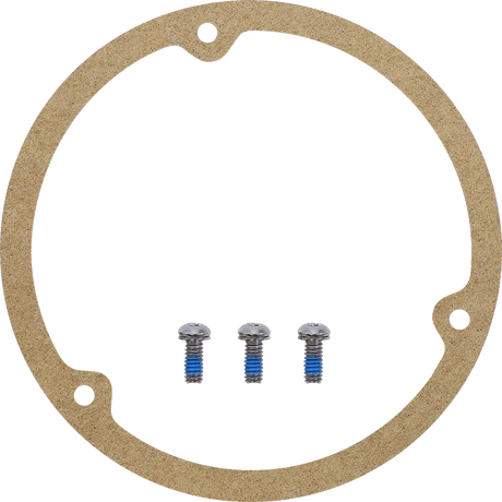 DRAG SPECIALTIES Live to Ride Derby Cover - 3 Hole - Gold 33-0010DA