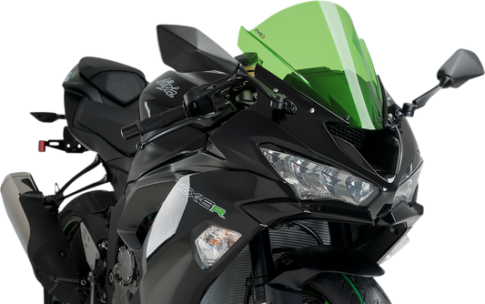 PUIG HI-TECH PARTS Race Windscreen - Green - ZX-6R 3177V