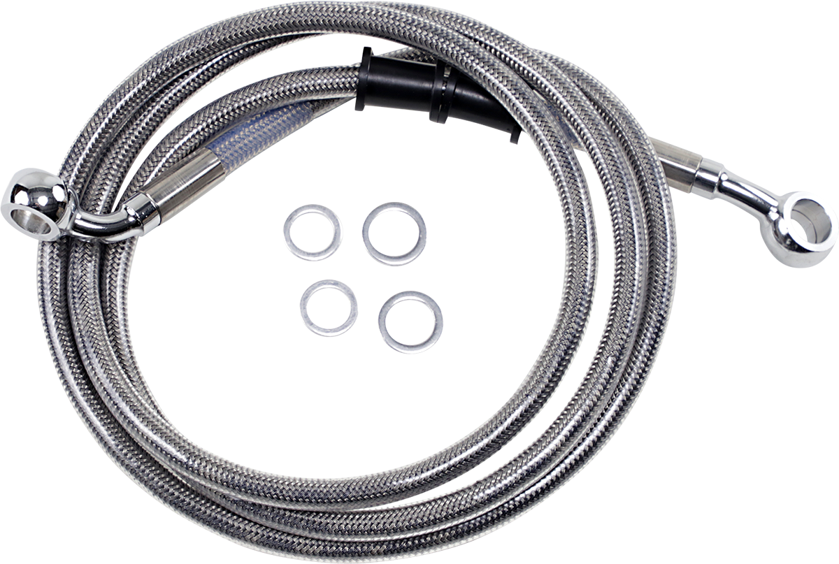 DRAG SPECIALTIES Brake Line - +6" - Stainless Steel - FXDB 660324-6