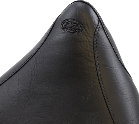 MUSTANG Seat - Vintage - Wide - Touring - With Driver Backrest - Two-Piece - Smooth - Black - Vegas 79381