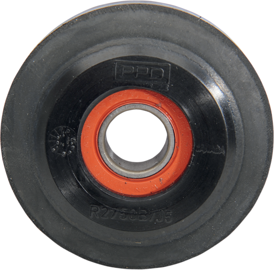 Parts Unlimited Idler Wheel With 6202-2rs Bearing - Black - 2.75" Od X 0.625" Id R2750b-2 001b