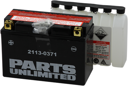 Parts Unlimited Agm Battery - Yt9b-Bs Ct9b-Bs