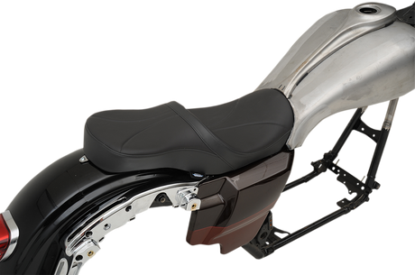 DRAG SPECIALTIES Low Touring Seat - Mild Stitched - Yaffe Tanks - FL '18-'22 0801-1069