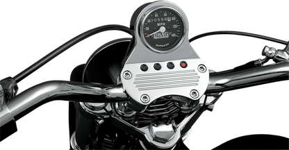 DRAG SPECIALTIES 2.4" MPH Mini LED Mechanical Speedometer/Indicators - Chrome Housing - Black Face - 2:1 21-6805DS1-BX15