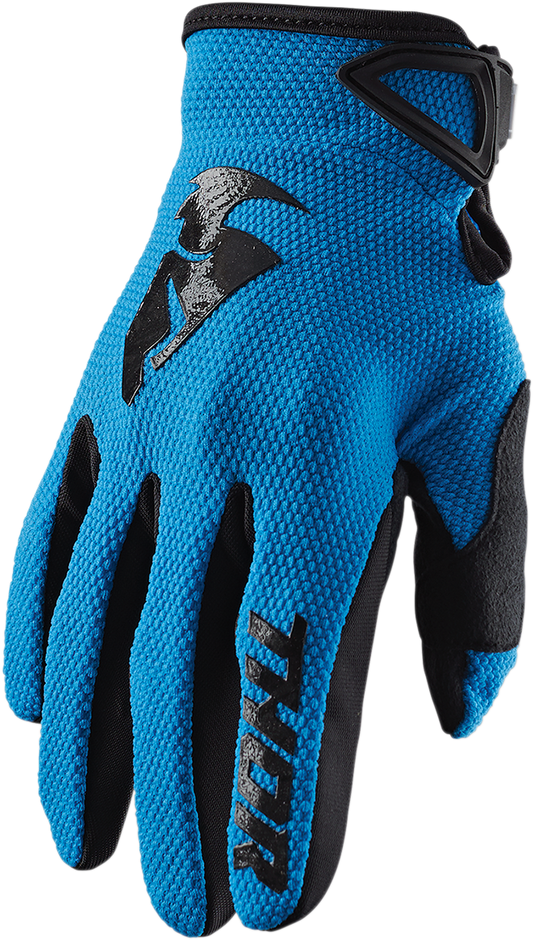 THOR Youth Sector Gloves - Blue/Black - Medium 3332-1519