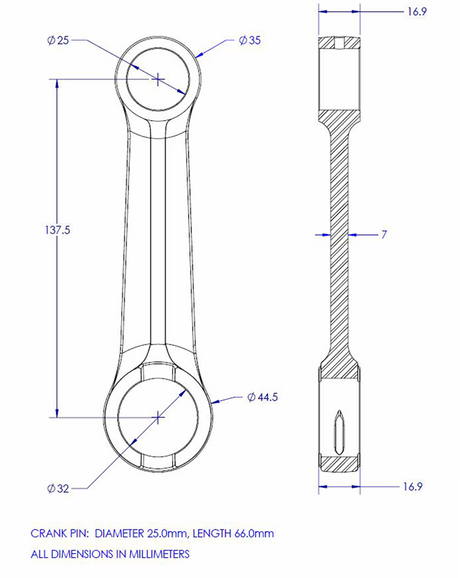 VINTCO Connecting Rod Kit KR2029