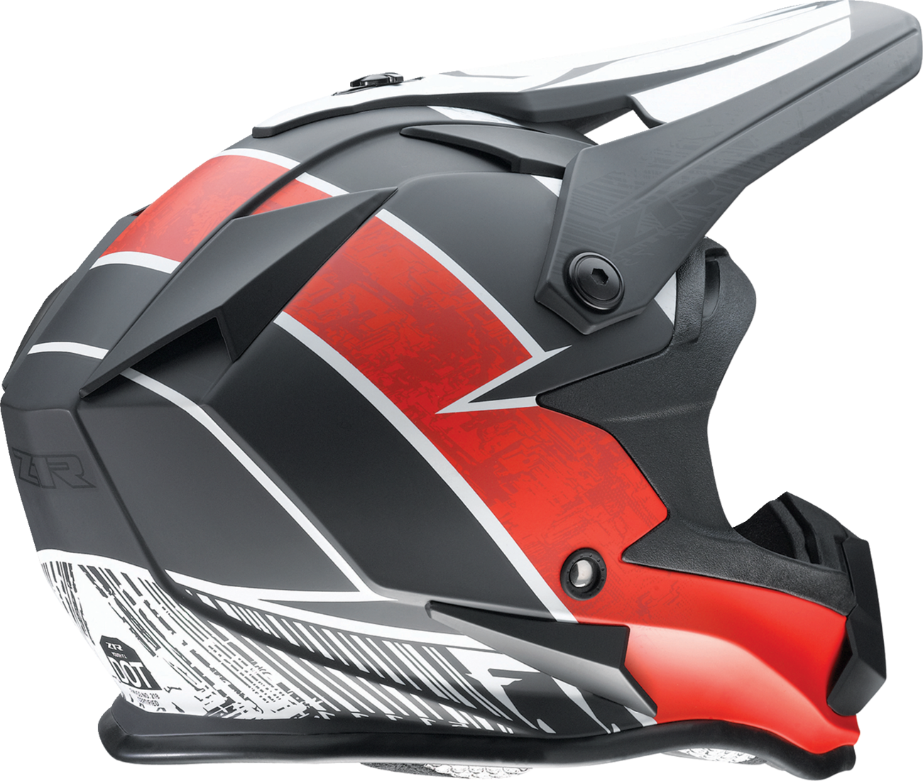 Z1R Youth F.I. Helmet - Fractal - MIPS - Matte Black/Red - Small 0111-1517