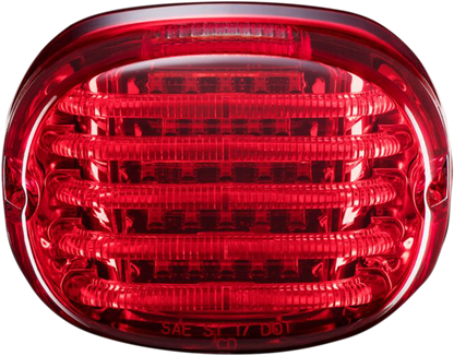 CUSTOM DYNAMICS Taillight - with License Plate Illumination Window - Red PB-TL-SBW-R