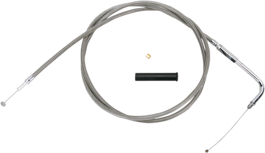 DRAG SPECIALTIES Throttle Cable - 58" - Braided 5332158B