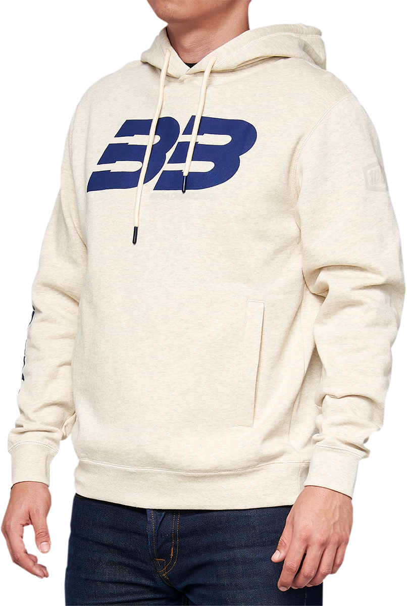 100% BB33 Pullover Welt Pocket Hoodie - Oatmeal - Medium BB-36045-484-11