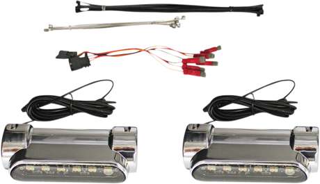 CUSTOM DYNAMICS Engine Guard Light - Universal - Chrome CD-CB-AW-UNV-C