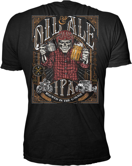 LETHAL THREAT Oil & Ale T-Shirt - Black - 3XL LT20739XXXL