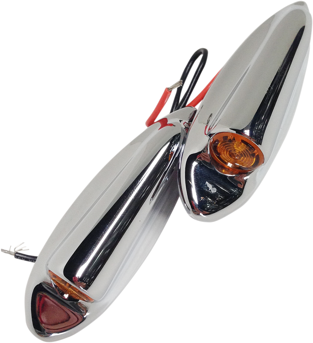 EDDIE TROTTA DESIGNS Front LED Turn Signals FLTR - Chrome TC-947