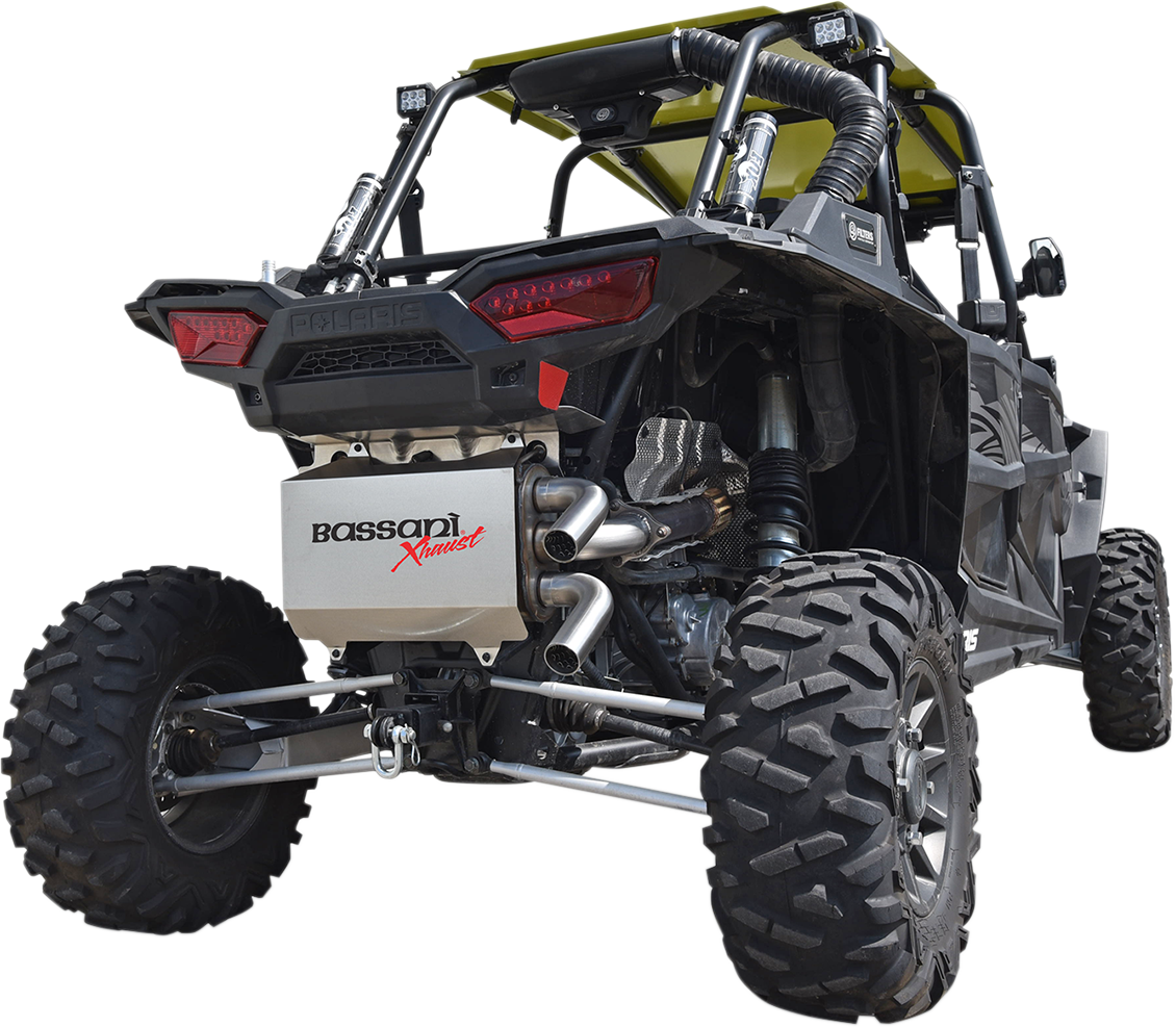 Silenciador BASSANI XHAUST - Acero inoxidable - RZR XP 1000 Turbo 2016-2018 6R1017T 