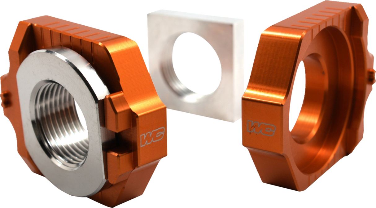 WORKS CONNECTION Elite Axle Block Kit - Orange 17-264