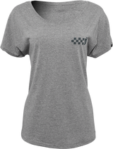 THOR Women's Checkers T-Shirt - Heather Gray - Small 3031-3996