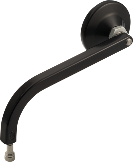 JOKER MACHINE Mirror - No. 2 Standard - Side View - Round - Black - Left 03-052-1L