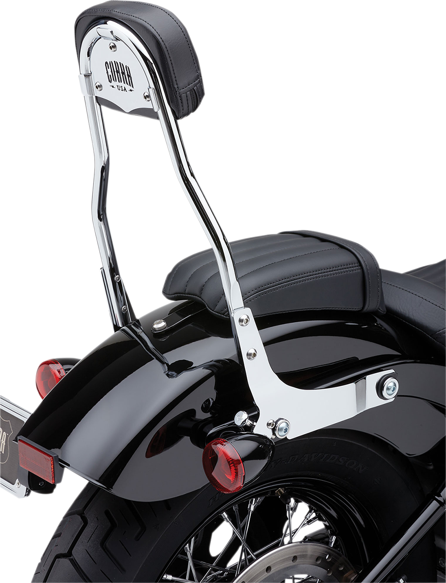 COBRA Backrest Kit - 14" - Chrome - FXLR 602-2009