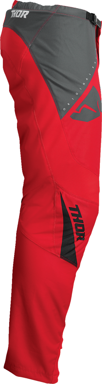 THOR Youth Sector Edge Pants - Red/White - 18 2903-2207