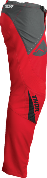 THOR Youth Sector Edge Pants - Red/White - 18 2903-2207
