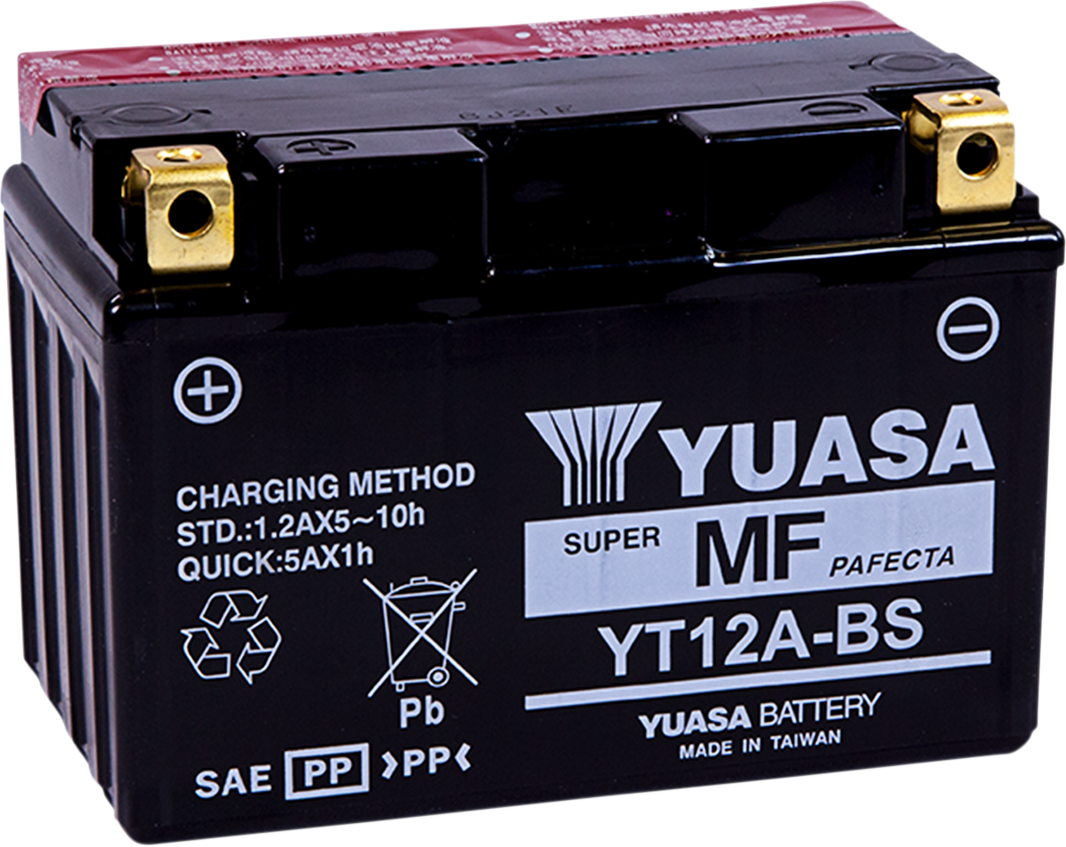 YUASA AGM Battery - YT12A-BS .49 L YUAM32ABS