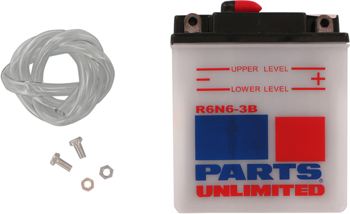 Parts Unlimited Conventional Battery 6n6-3b