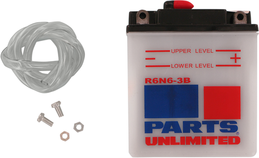 Parts Unlimited Conventional Battery 6n6-3b