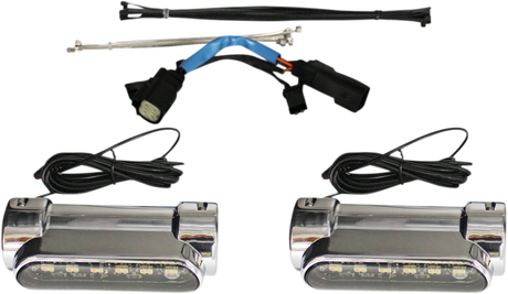 CUSTOM DYNAMICS Engine Guard Light - '10-'13 FLHX - Chrome CD-CB-AW-SS6-C