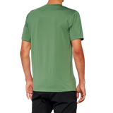 100% Mission Athletic T-Shirt - Olive - Small 20014-00015