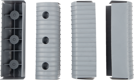 CALIBER BunkWrap Endcap - 2"x6" - Gray - 4 Pack 23053