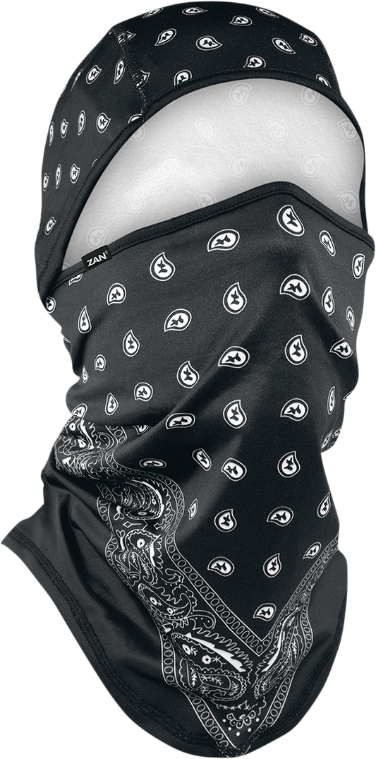 ZAN HEADGEAR SportFlex Convertible Balaclava - Black Paisley WB4L101