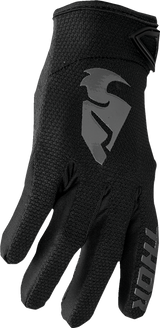 THOR Sector Gloves - Black/Gray - Large 3330-7252