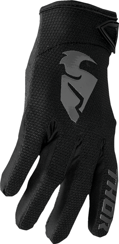 THOR Sector Gloves - Black/Gray - Large 3330-7252