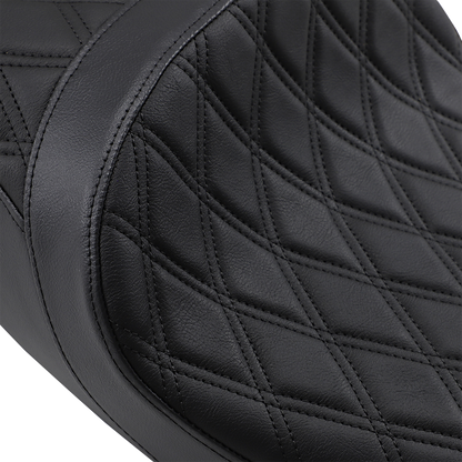 Z1R Low TR Seat - Double Diamond - Black - Vinyl 0810-2220