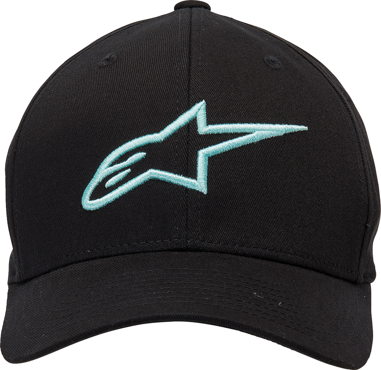 ALPINESTARS Ageless Curve Hat - Black/Light Aqua - L/XL 1017810101177LX