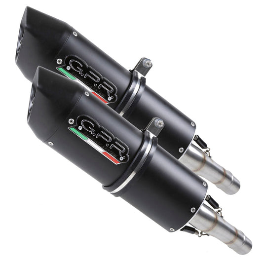 GPR Exhaust System Ducati 999 2002-2008, Furore Nero, Dual slip-on Including Removable DB Killers and Link Pipes  D.58.FUNE