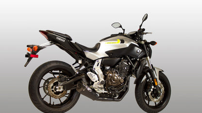 Escape M4, sistema completo negro, bote RM1 2015 - 2023 FZ-07/MT-07/XSR700 YA6722