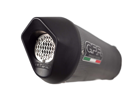 GPR Exhaust System Ducati Multistrada 950 2021-2023, Furore Evo4 Poppy, Slip-on Exhaust Including Removable DB Killer and Link Pipe  E5.D.138.FP4
