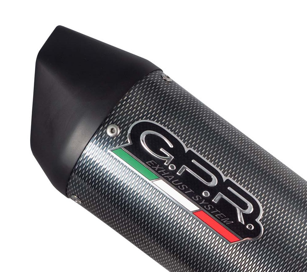 GPR Exhaust System Ducati Hypermotard 821 2013-2016, Furore Poppy, Slip-on Exhaust Including Removable DB Killer and Link Pipe  D.111.1.FUPO