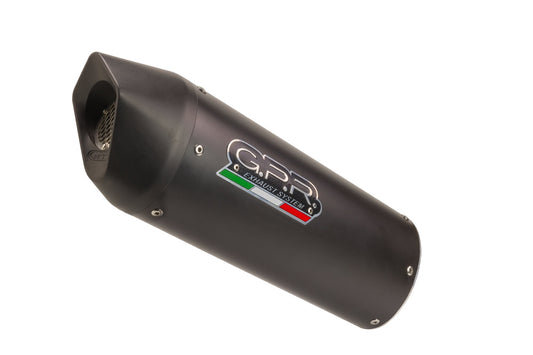 GPR Exhaust System Royal Enfield Continental 650 2019-2020, Furore Evo4 Nero, Dual slip-on Exhausts Including Removable DB Killers and Link Pipes  E4.ROY.7.FNE4