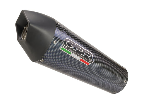 GPR Exhaust System Ducati Hyperstrada - Hypermotard 939 EURO 4 2016-2019, Gpe Ann. Poppy, Slip-on Exhaust Including Link Pipe and Removable DB Killer  E4.D.127.DBHOM.GPAN.PO