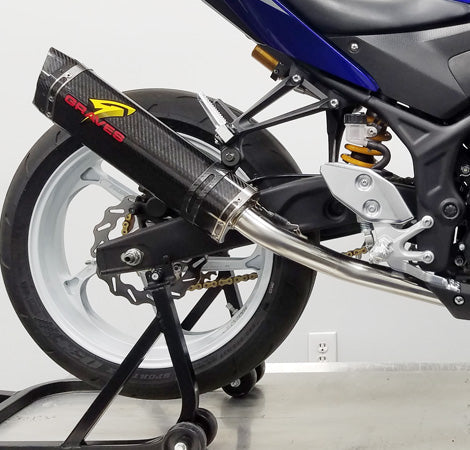 Graves motorsports yamaha r3 cat-eliminator exhaust system