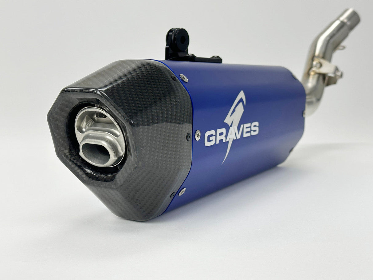 Graves Motorsports  Full Stainless Exhaust  Crf300l Rally   2021-2025  Exh-21c3l-Fsab