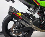 Graves motorsports Kawasaki Ninja 400 + Ninja 500 LINK Cat-Back Carbon Silencer EXK-24EX5-CBSC