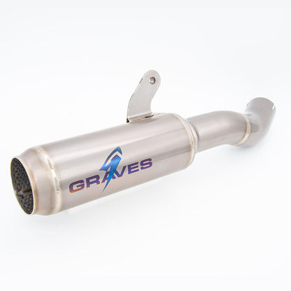 Graves exhaust zx-10r / zx-10rr moto1 cat back exhaust 2021