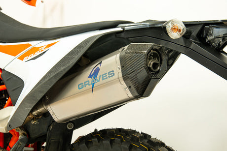 Graves  Titanium Exhaust Slip-On  Ktm 690 Enduro R 2019-2023 /Gas Gas E SM S 700 2023-2024  Exk-19690-Sot