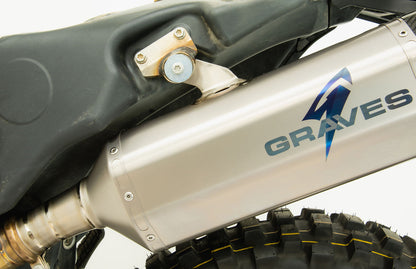 Graves  Titanium Exhaust Slip-On  Ktm 690 Enduro R 2019-2023 Exk-19690-Sot